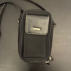 Rosetti Black Crossbody Organizer Bag Smartlyne Built-in Wallet Travel Pouch